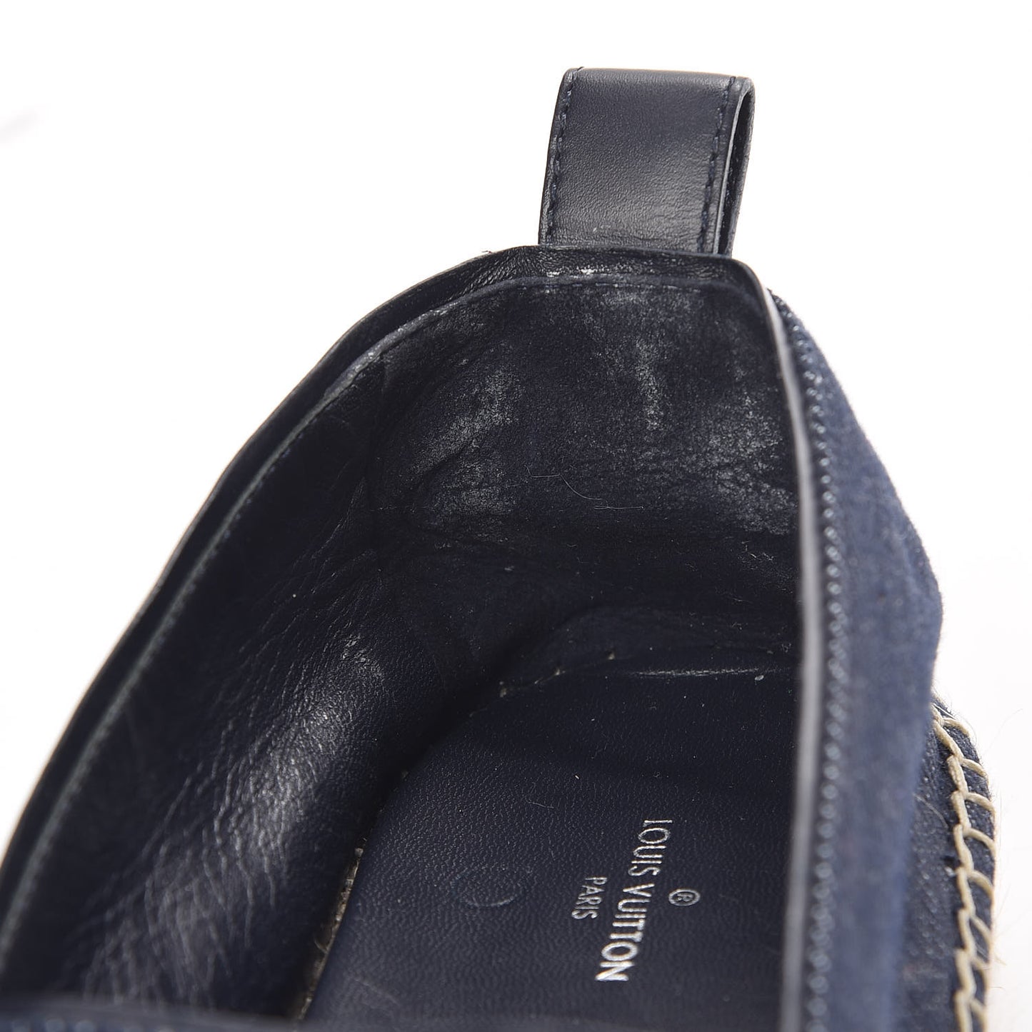 Canvas Waterfall Espadrille Flats 38 Marine