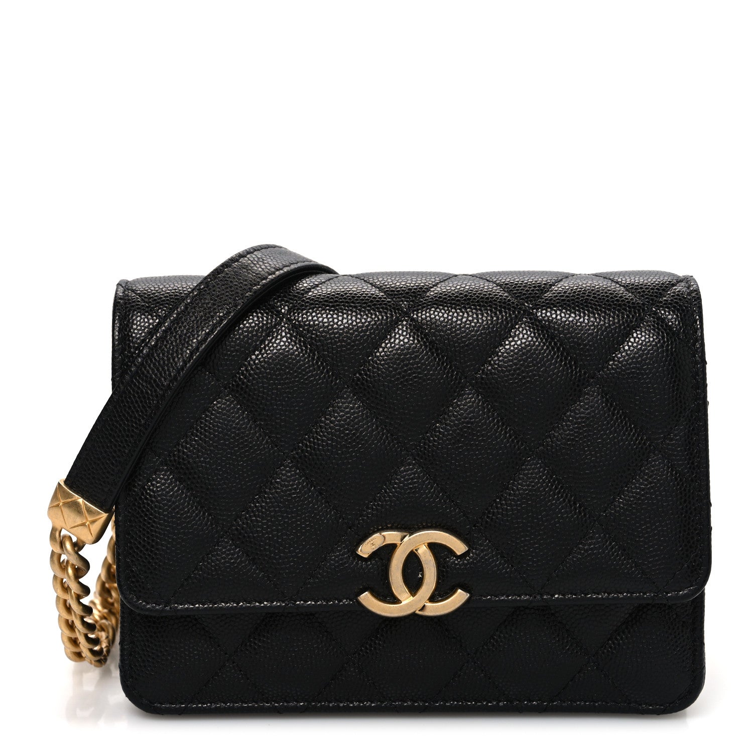 Chanel Caviar Quilted Mini Bracelet On Chain Wallet On Chain WOC Black 1 of 11