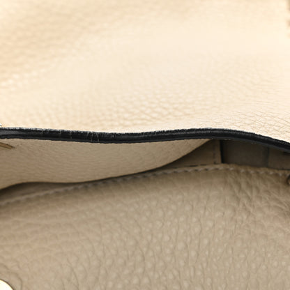 Valentino Garavani Pebbled Calfskin Small Rockstud Flip-Lock Messenger Bag Light Ivory 11 of 15