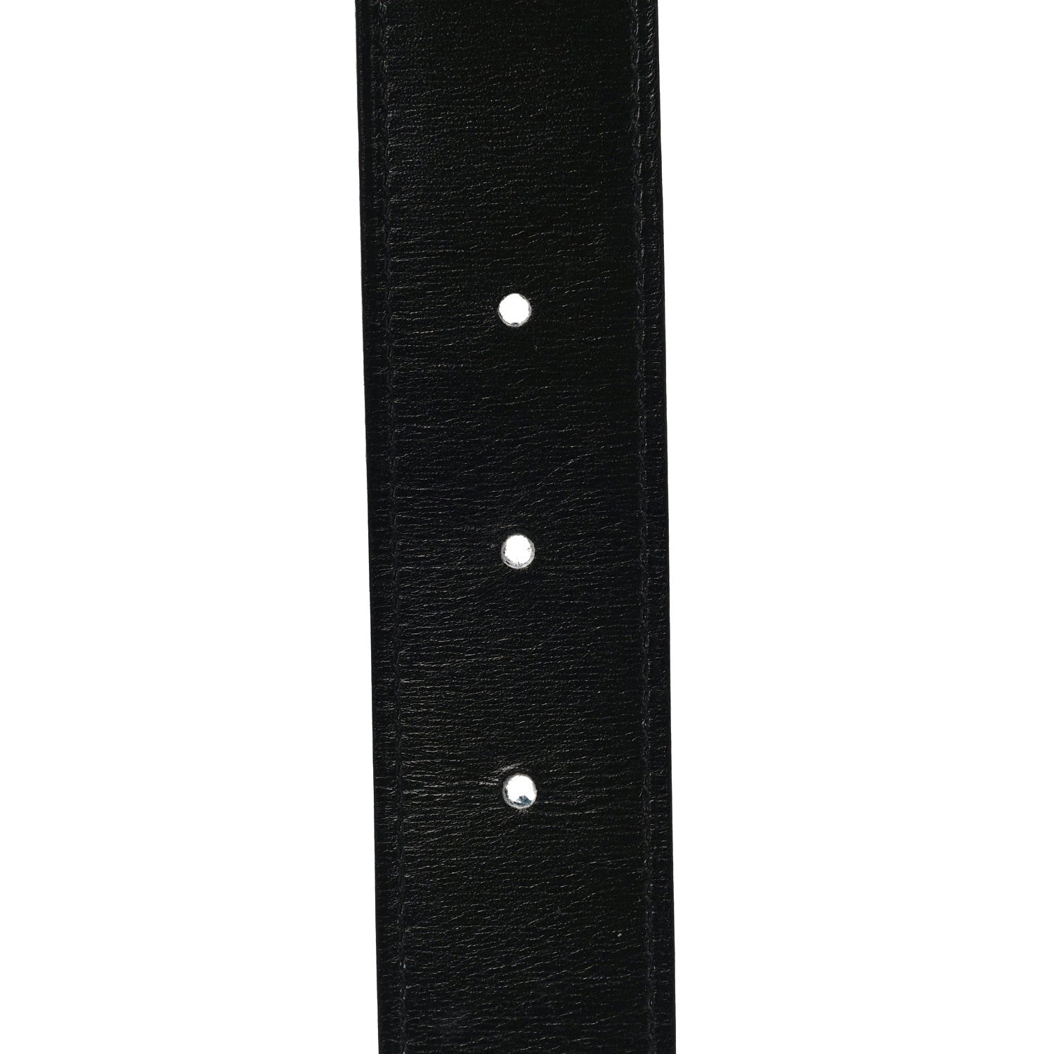 Hermes Box Togo 32mm H Belt 85 Black Blue Jean 4 of 11