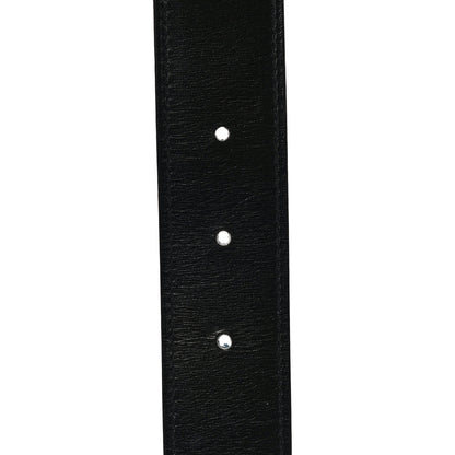 Hermes Box Togo 32mm H Belt 85 Black Blue Jean 4 of 11
