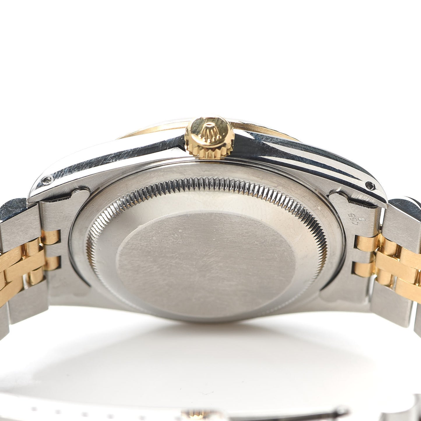 Stainless Steel 18K Yellow Gold Diamond 36mm Oyster Perpetual Datejust Watch Black 16233