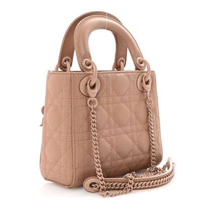 Christian Dior Ultra Matte Calfskin Cannage Mini Lady Dior Fard 3 of 9