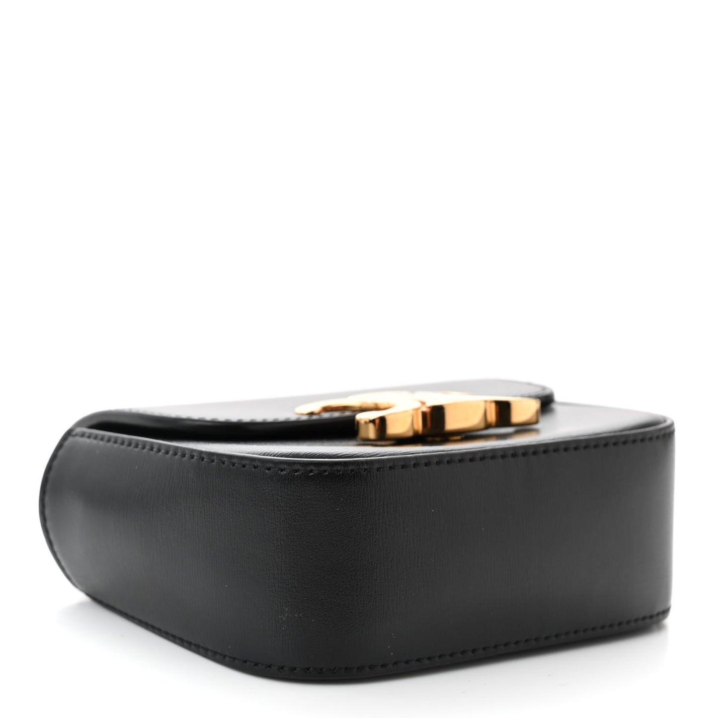 Shiny Calfskin Mini Triomphe Black