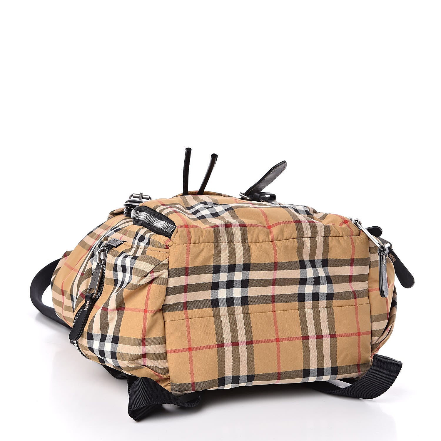 Burberry Nylon Vintage Check Medium Rucksack Backpack Antique Yellow 4 of 11