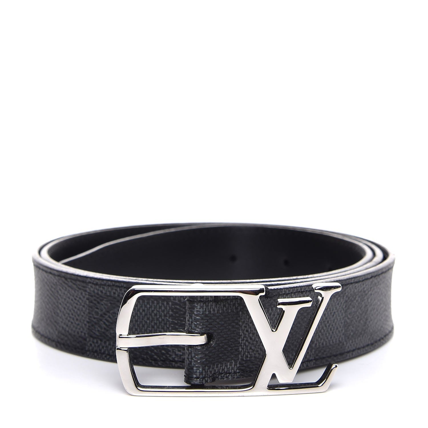 Louis Vuitton Damier Graphite 30mm Neogram LV Belt 100 40 1 of 10