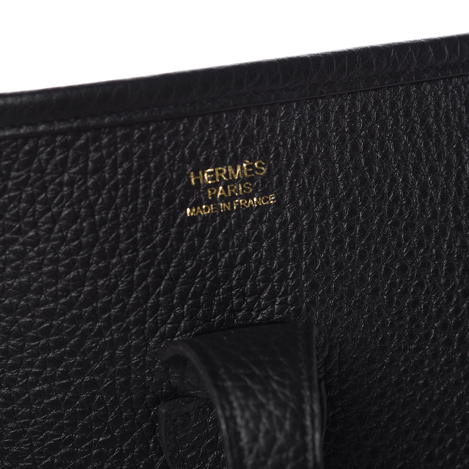 Hermes Taurillon Clemence Evelyne III PM Black 6 of 10