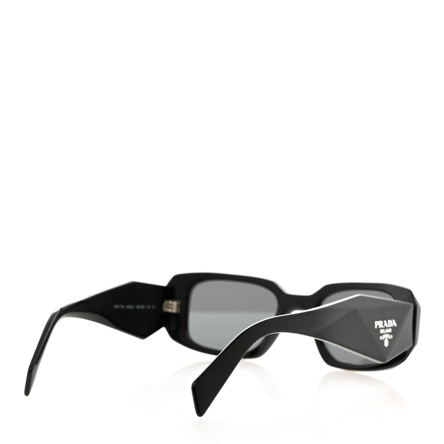 Prada Acetate Symbole Sunglasses SPR 17W Black 4 of 7