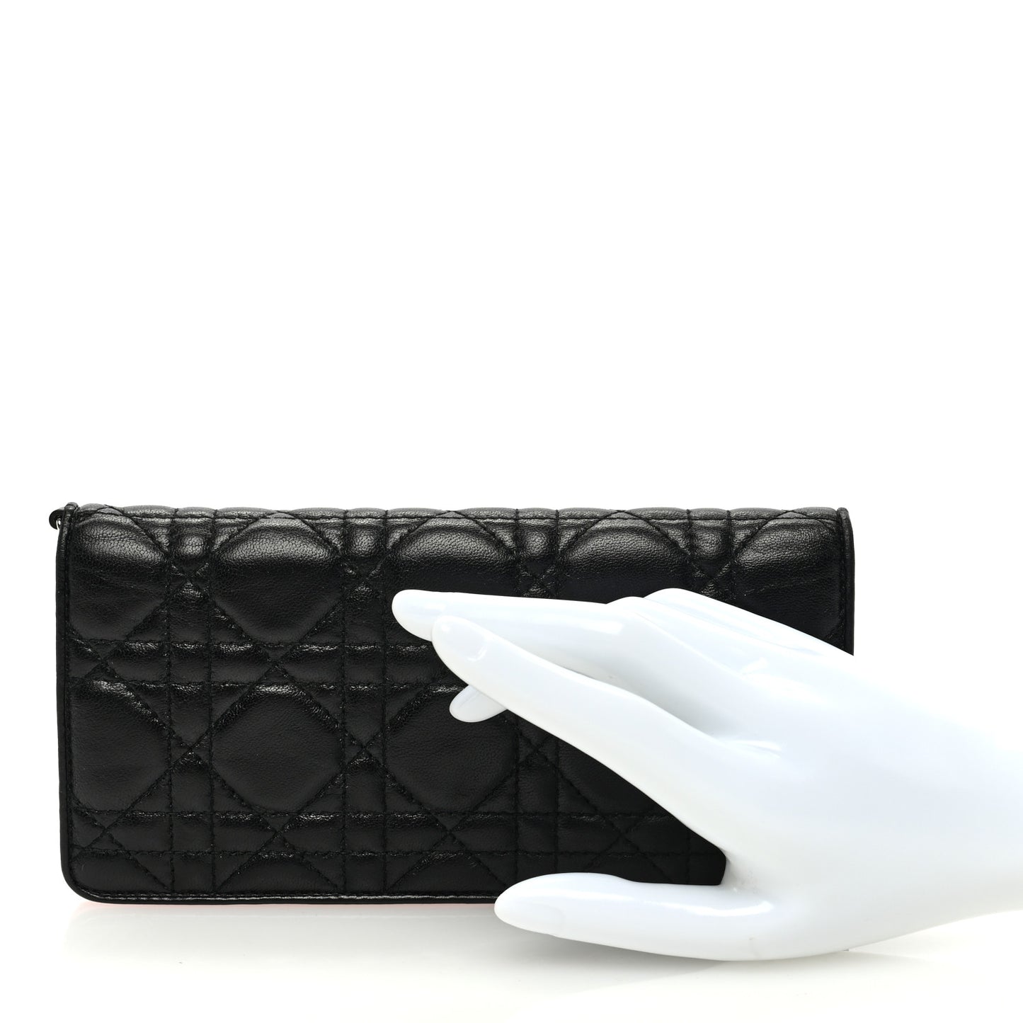 Lambskin Cannage Rendezvous Wallet Black