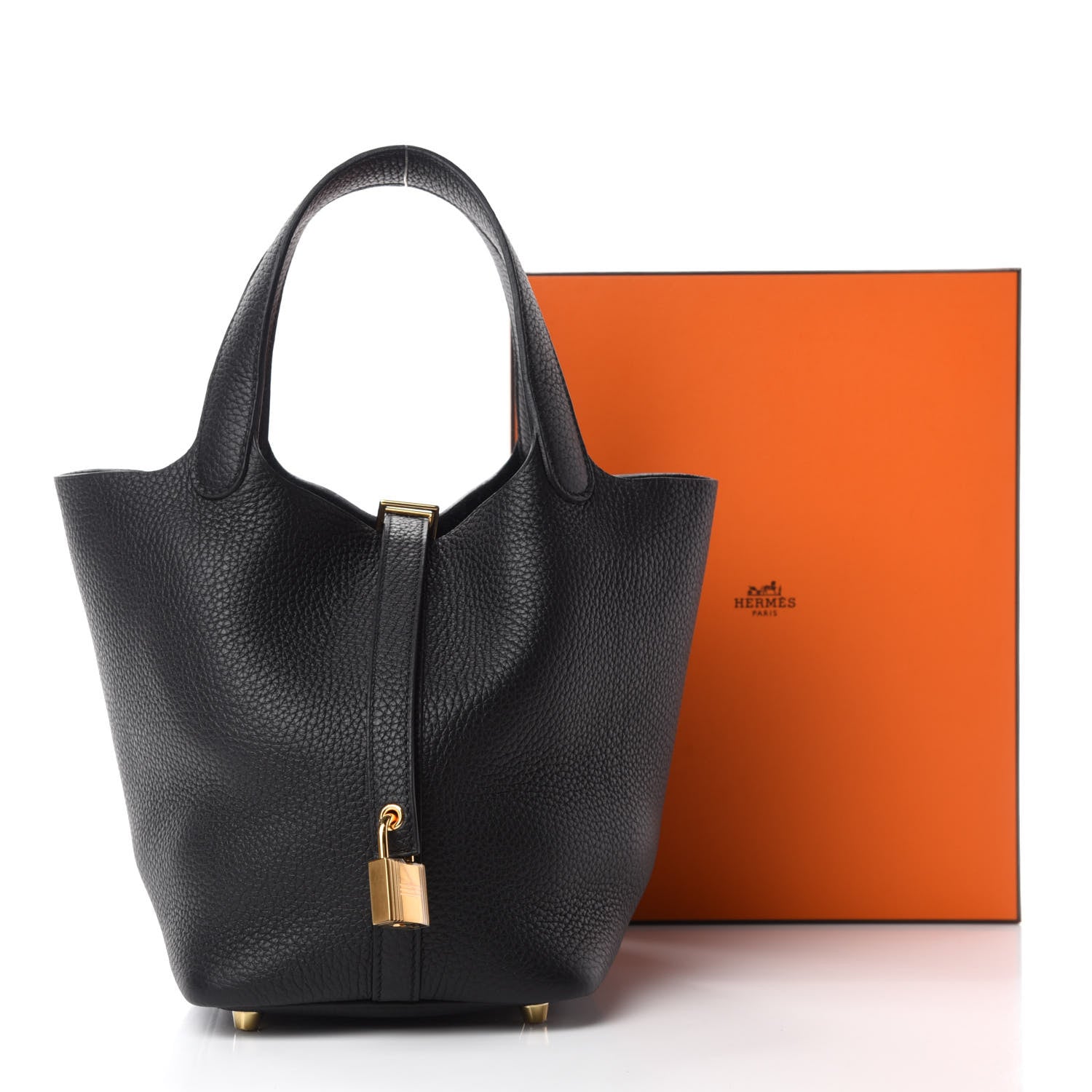 Hermes Taurillon Clemence Picotin Lock 18 PM Black 11 of 11
