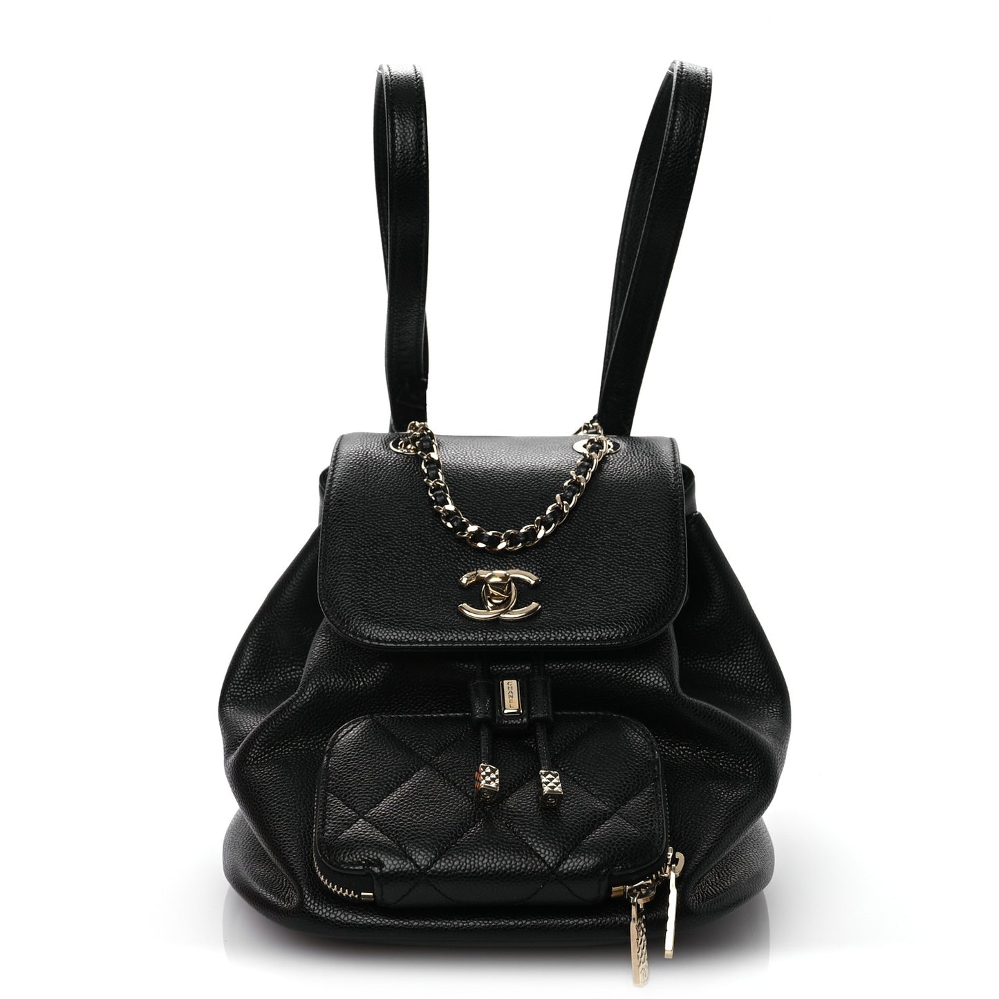 Caviar Quilted Mini Business Affinity Backpack Black
