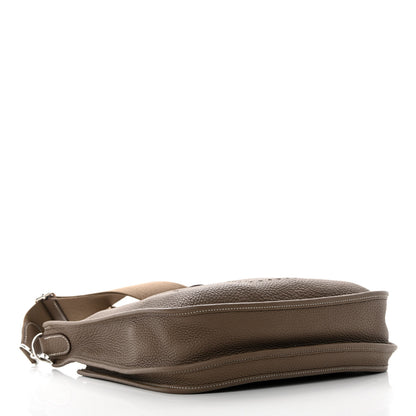 Hermes Taurillon Clemence Evelyne III PM Etoupe 3 of 13