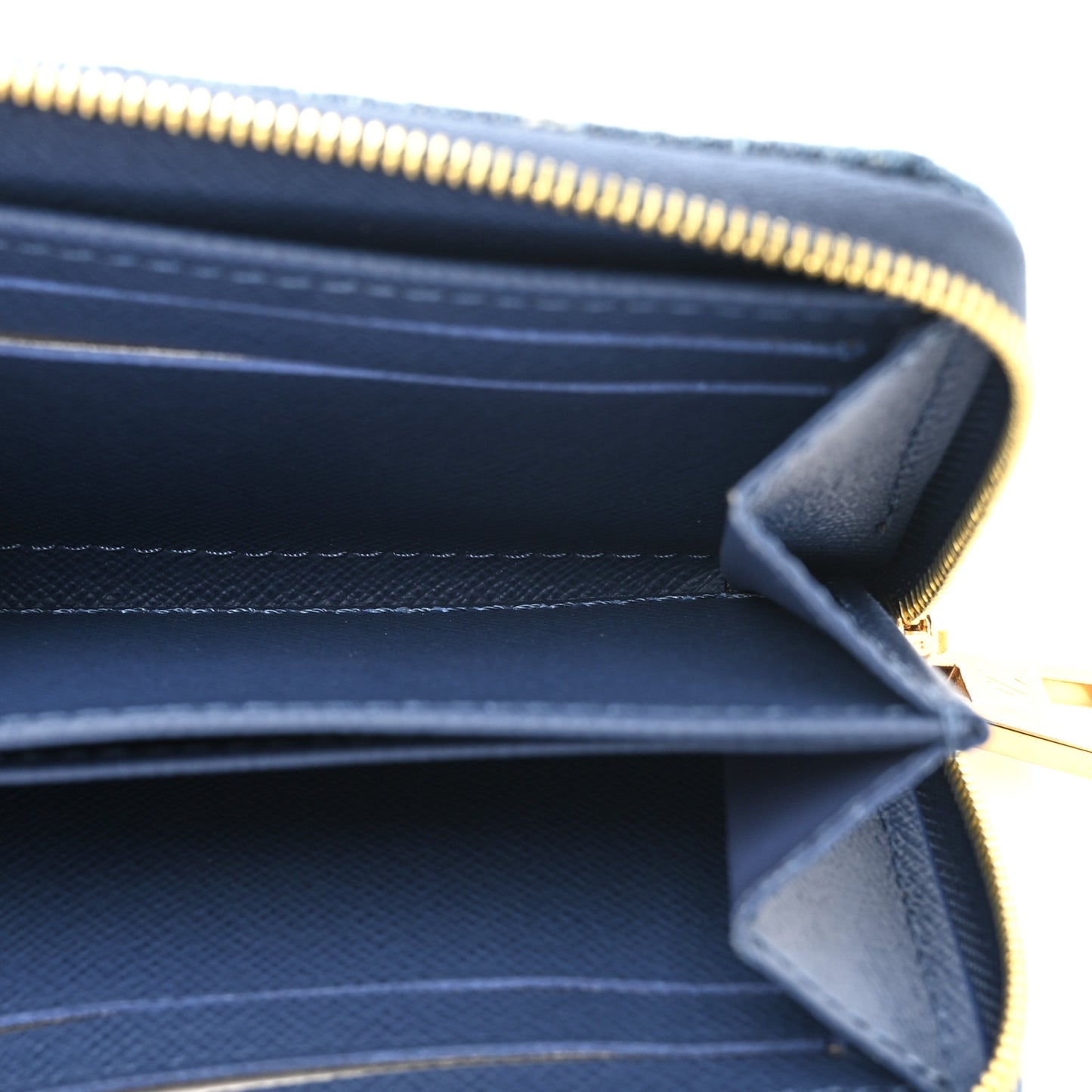 Denim Monogram Zippy Coin Purse Blue