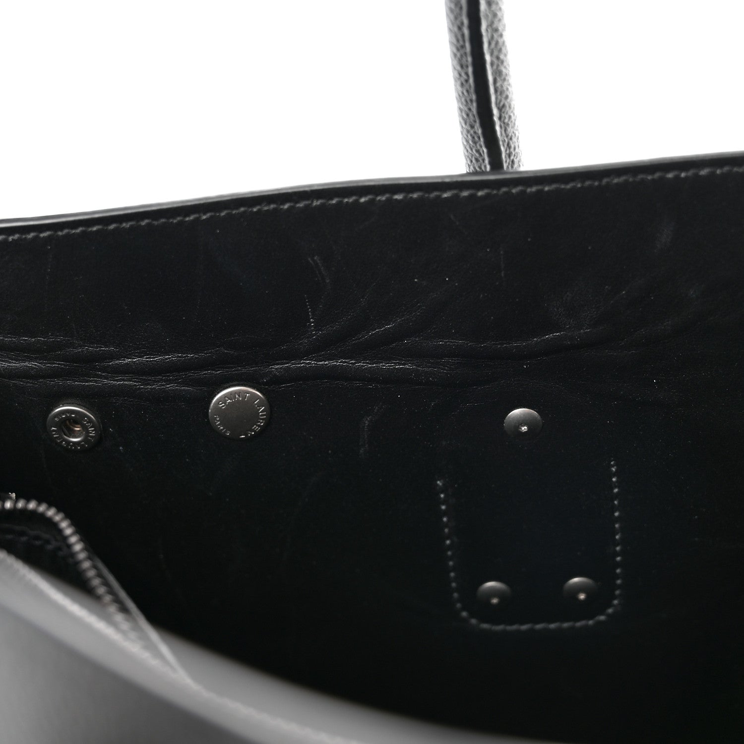 Saint Laurent Grained Calfskin Large Sac De Jour Carryall Black 16 of 20