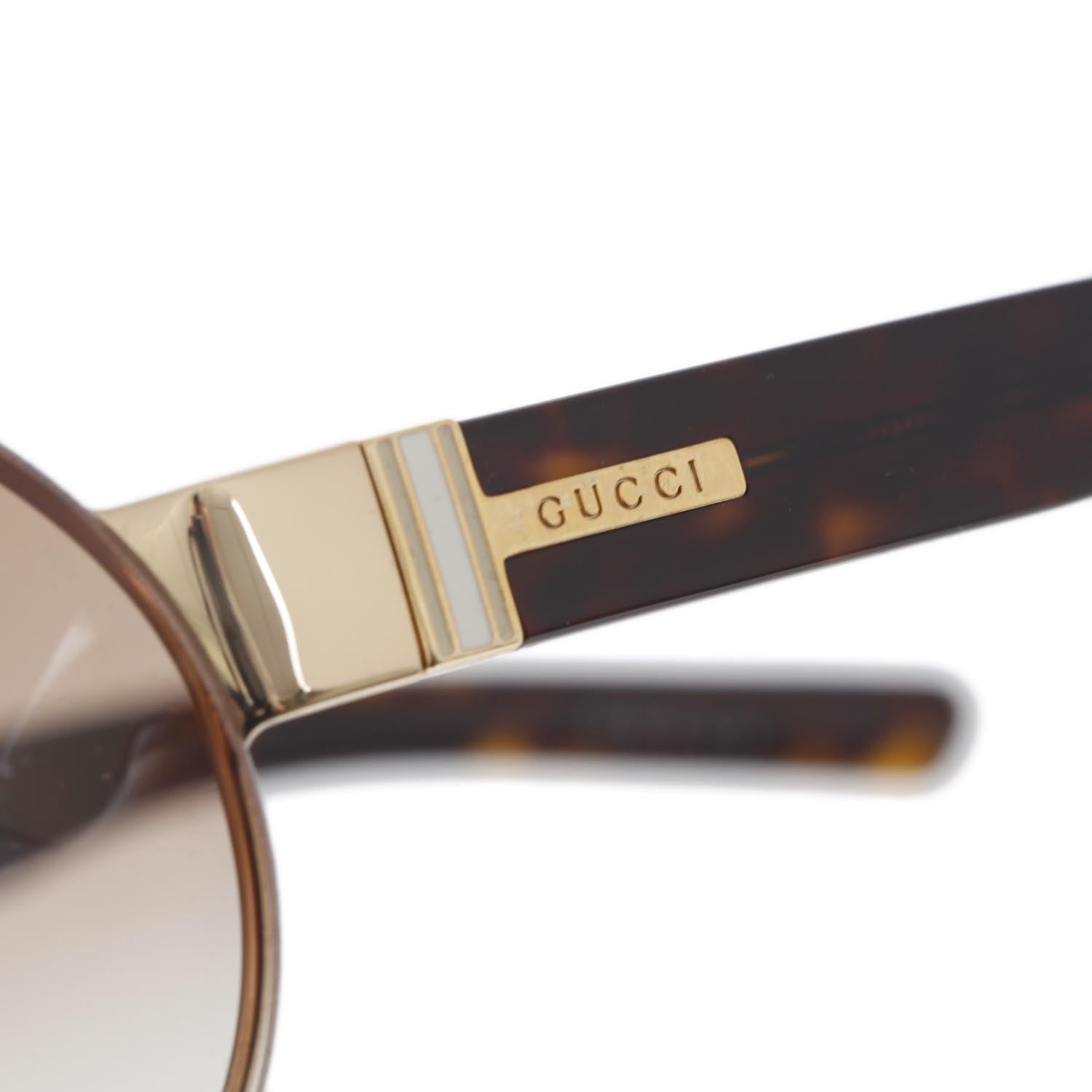Gucci Mens Tortoise Shell Sunglasses 1830S 5 of 10