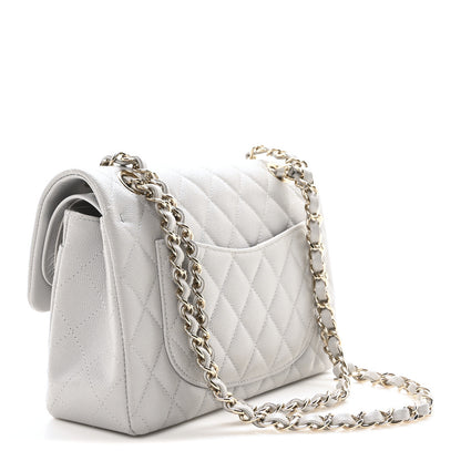Chanel Caviar Quilted Small Double Flap Grey 3 of 10