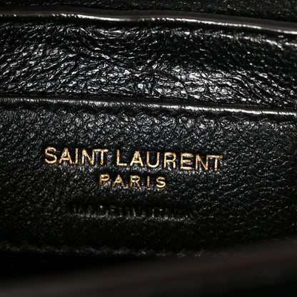 Saint Laurent Grain de Poudre Mini Classic Monogram Cassandra Top Handle Beige 6 of 10