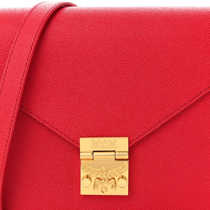 MCM Park Avenue Calfskin Small Patricia Crossbody Bag Red 9 of 11
