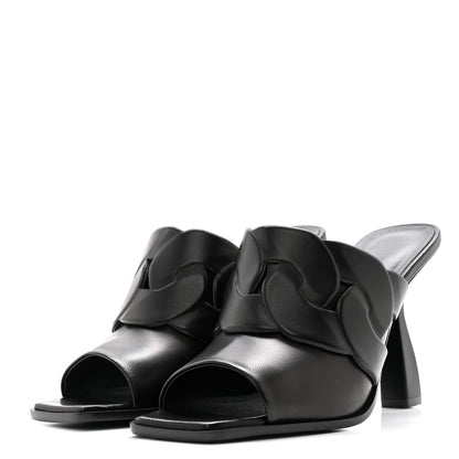 Hermes Nappa Hanna 95 Sandal 36.5 Black 3 of 9