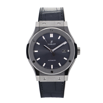 Hublot Titanium Alligator 42mm Classic Fusion Automatic Watch Grey 542.NX.7071.LR 1 of 5