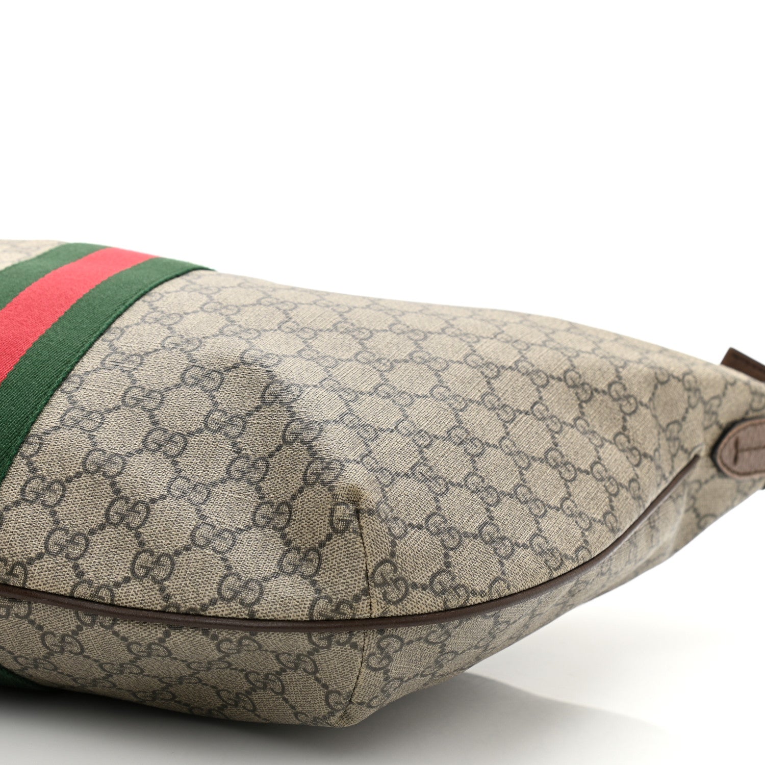 Gucci GG Supreme Monogram Web Ophidia Half Moon Hobo Brown 10 of 10