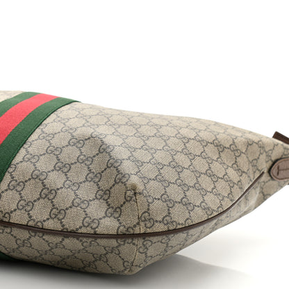 Gucci GG Supreme Monogram Web Ophidia Half Moon Hobo Brown 10 of 10
