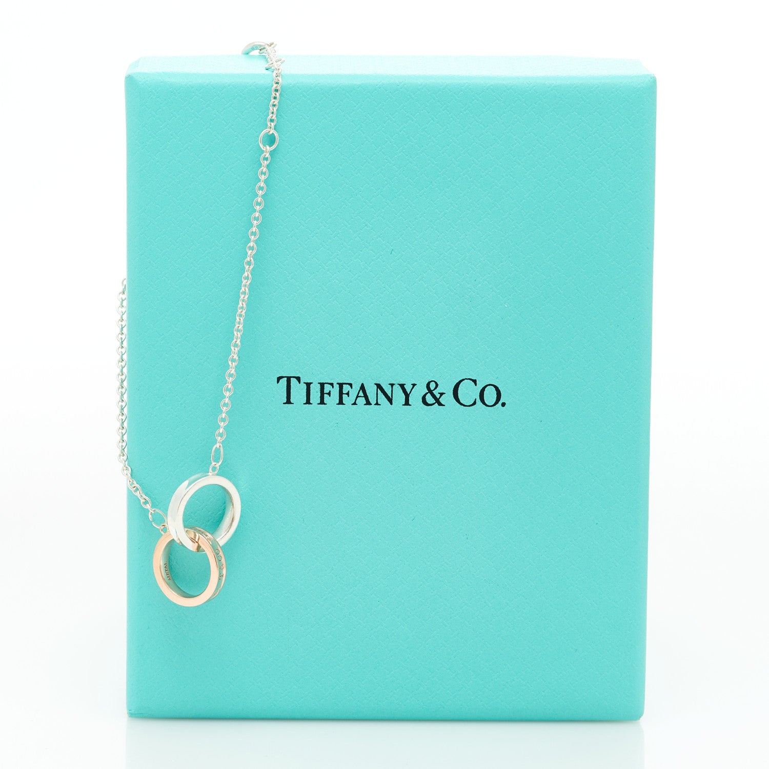 Tiffany Sterling Silver Rubedo 1837 Interlocking Bracelet 5 of 5