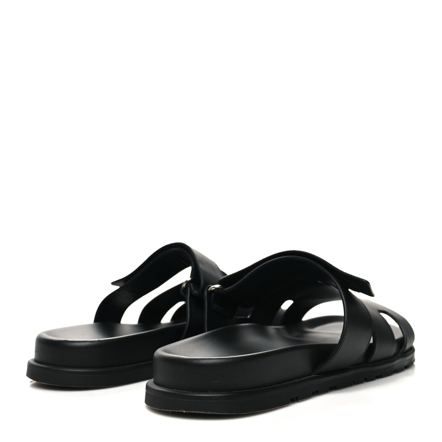 Calfskin Mens Chypre Sandals 43 Black
