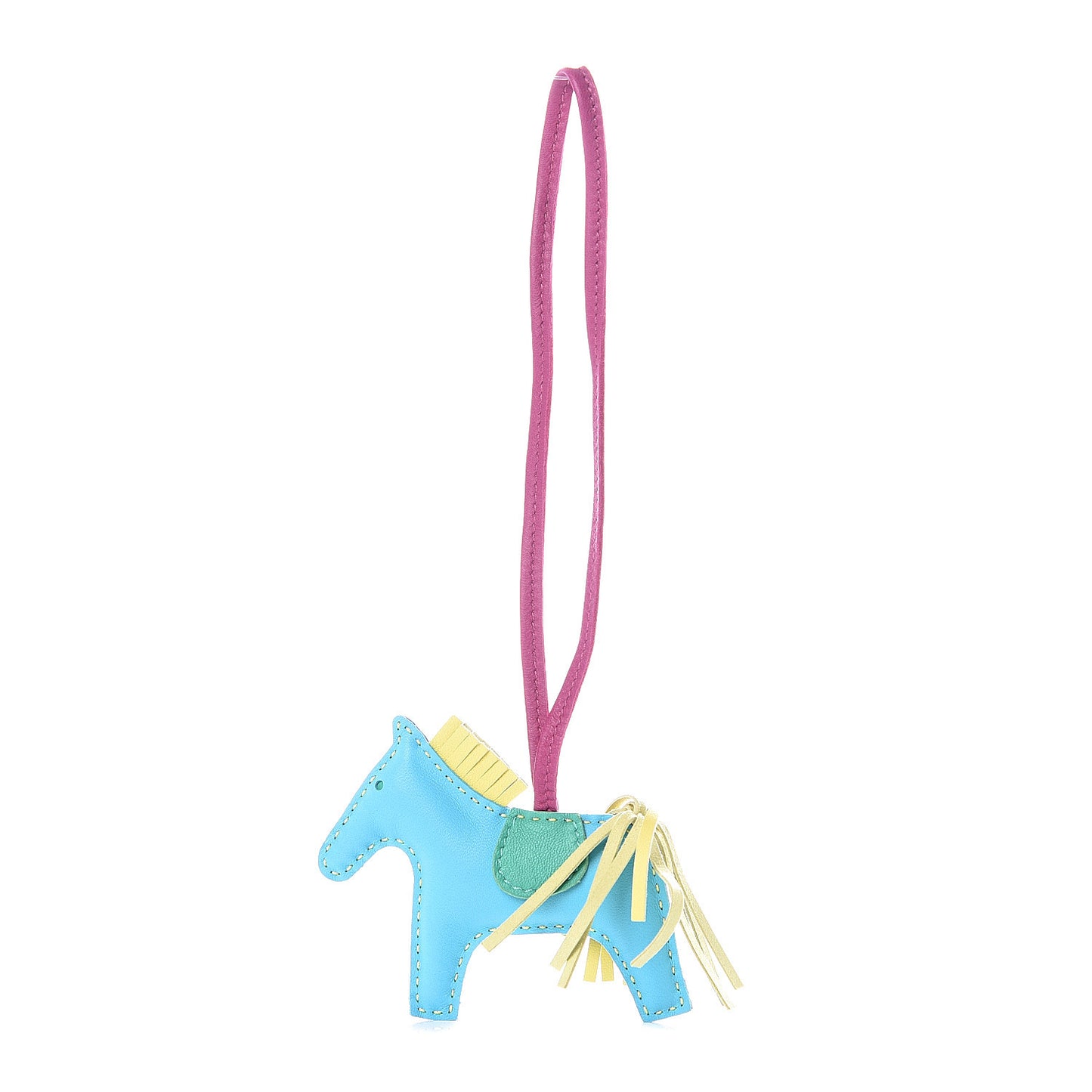 Milo Lambskin Grigri Rodeo Horse Bag Charm PM Bleu Electrique Bleu Azteque Soufre Menthe Rose Shocking Violet