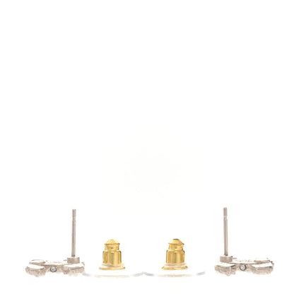 Chanel Pearl Crystal CC Earrings Gold 3 of 4