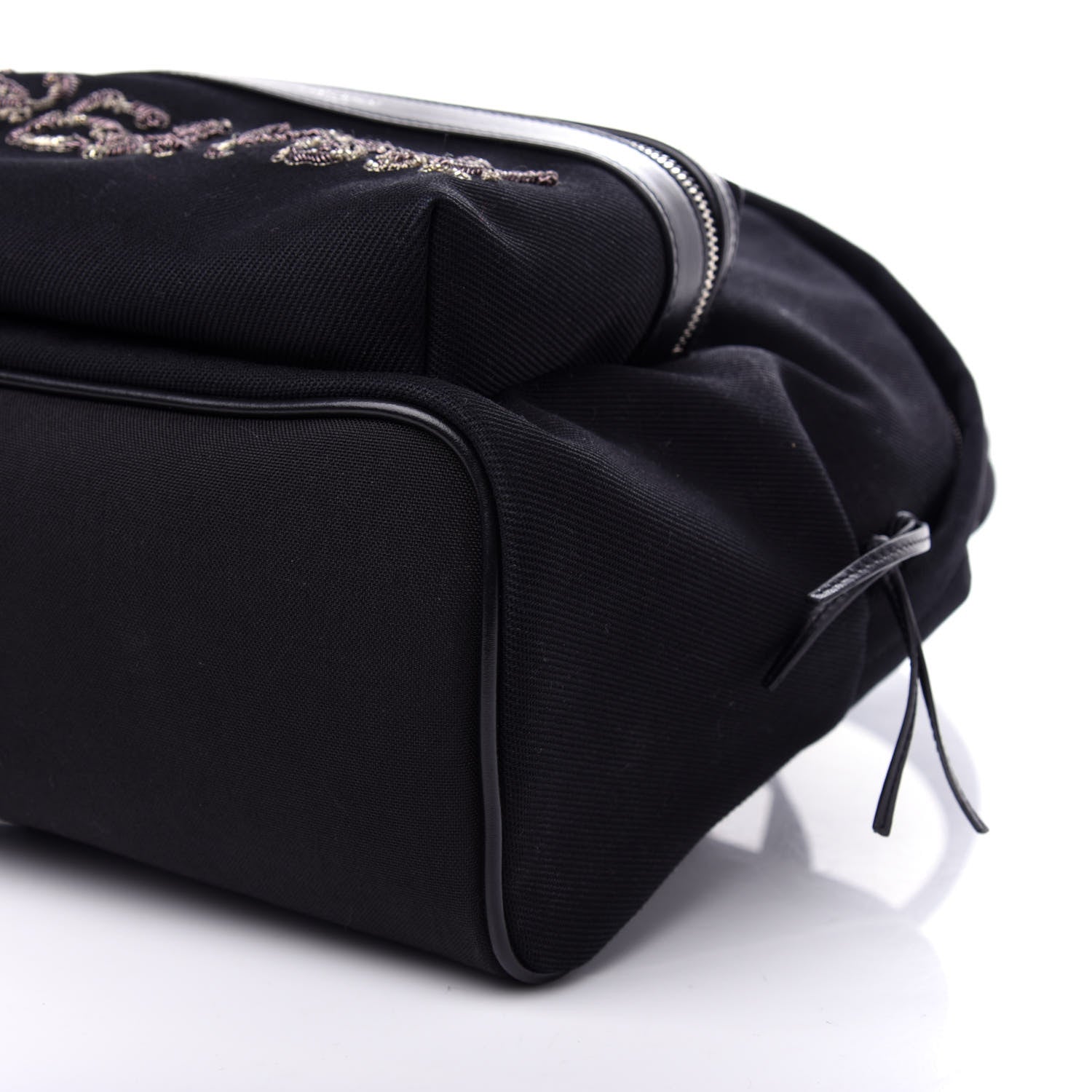 Saint Laurent Canvas Signature Heaven Embroidered Mini City Backpack Black 11 of 11