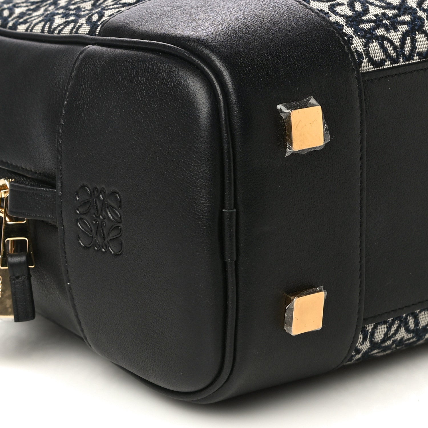 Loewe Jacquard Anagram Calfskin Amazona 19 Black Navy 11 of 17