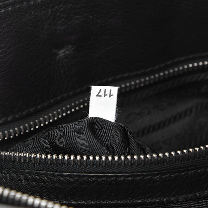 Prada Vitello Soft Shopping Satchel Black 8 of 9