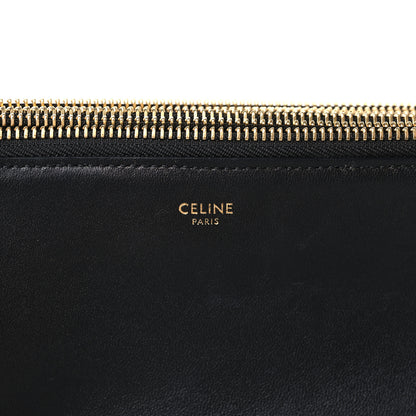 Celine Lambskin Large Trio Crossbody Bag Black 8 of 11