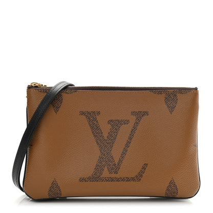 Louis Vuitton Reverse Monogram Giant Double Zip Pochette 1 of 9