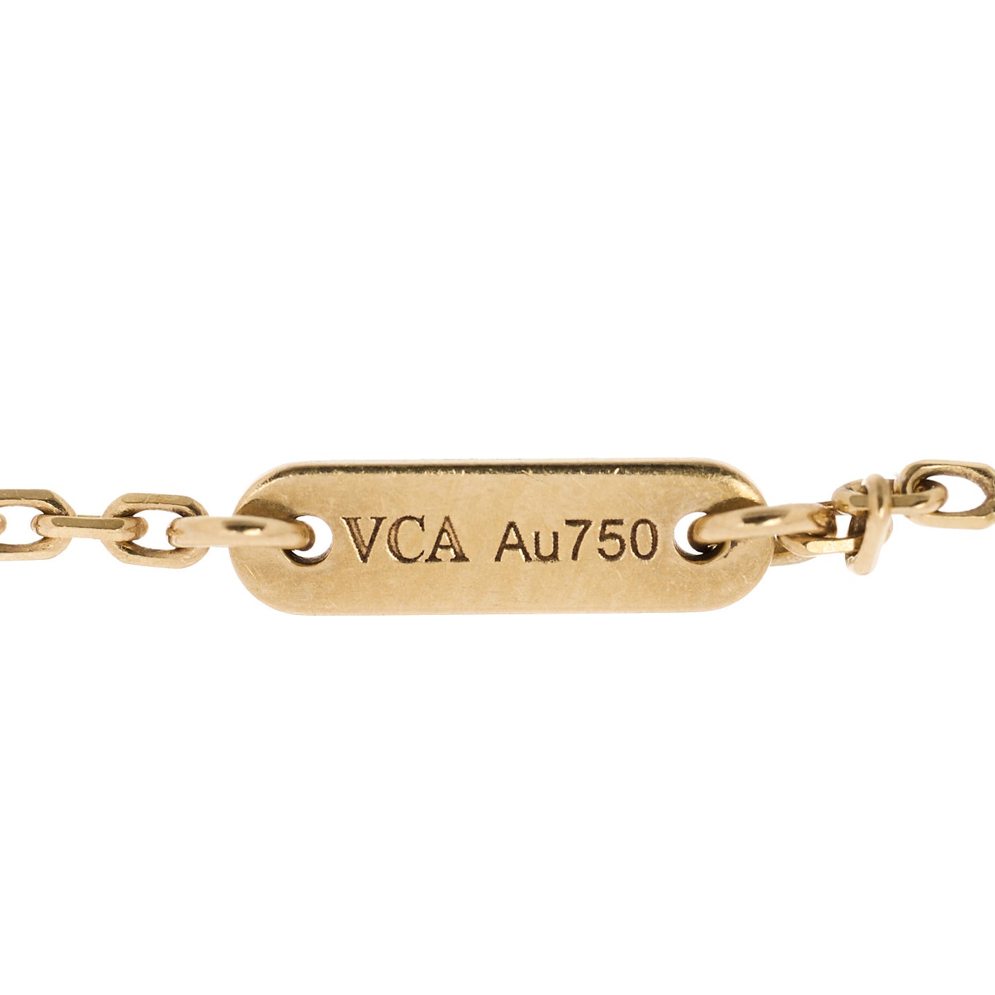 18K Yellow Gold Mother of Pearl Sweet Alhambra Bracelet