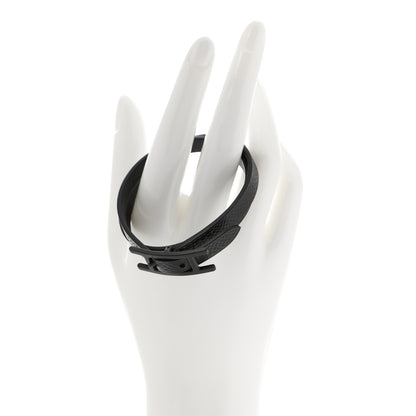 Hermes Epsom Behapi Double Tour Bracelet Black 2 of 5