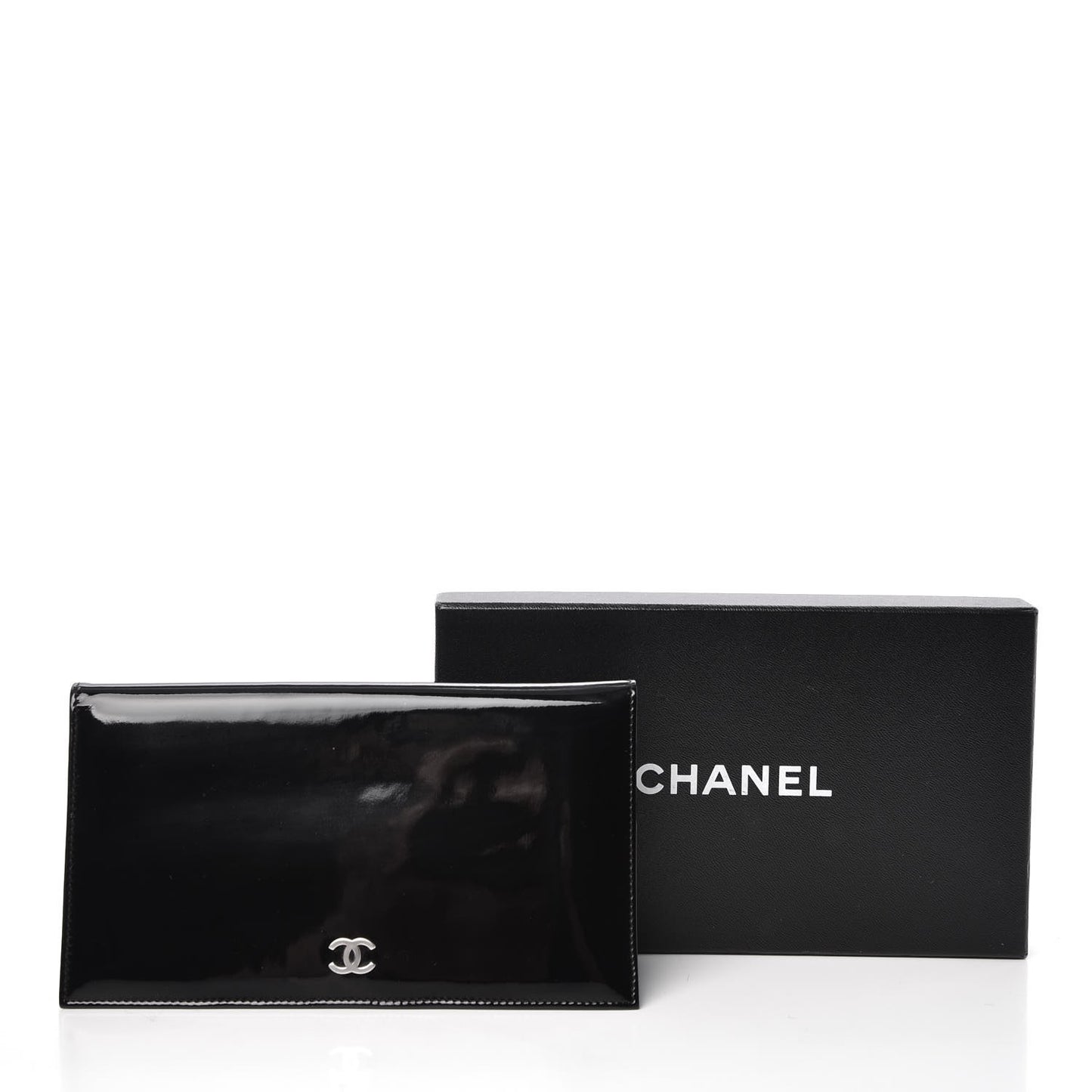 Patent CC Yen Wallet Black