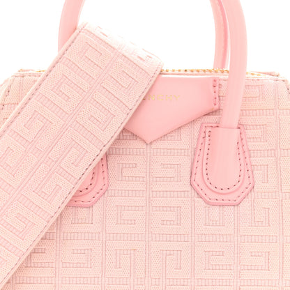 Givenchy Canvas Jacquard Embroidered Calfskin 4G Mini Antigona Tender Pink 8 of 12