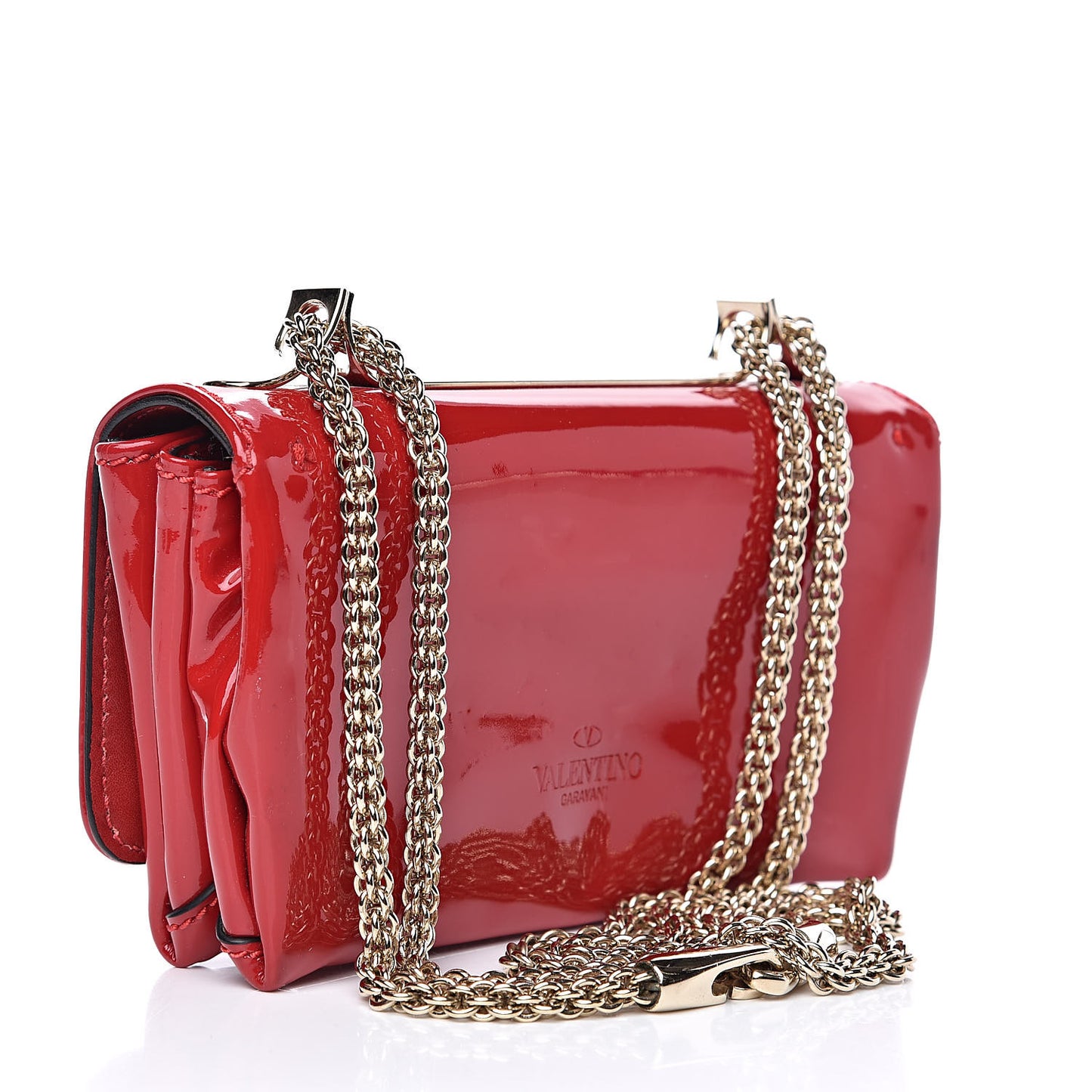 Patent Mini Va Va Voom Shoulder Bag Rosso Valentino