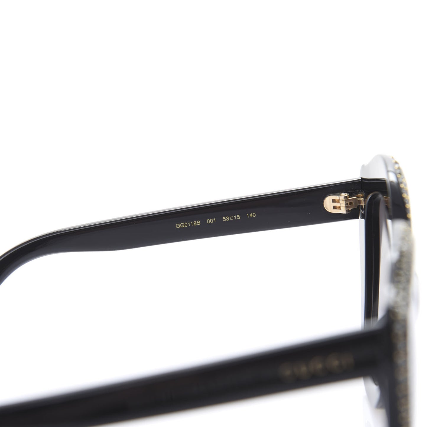 Crystal Cat Eye GG0118S Sunglasses Black