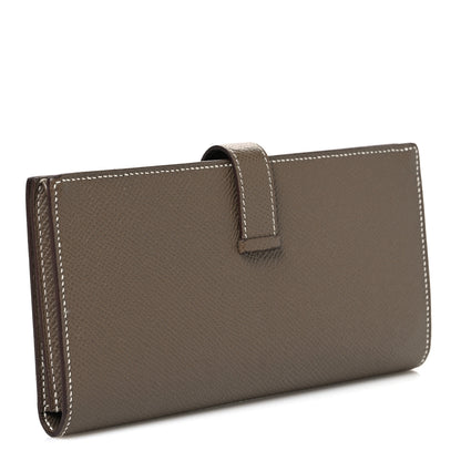 Hermes Epsom Bearn Gusset Wallet Etoupe 3 of 7