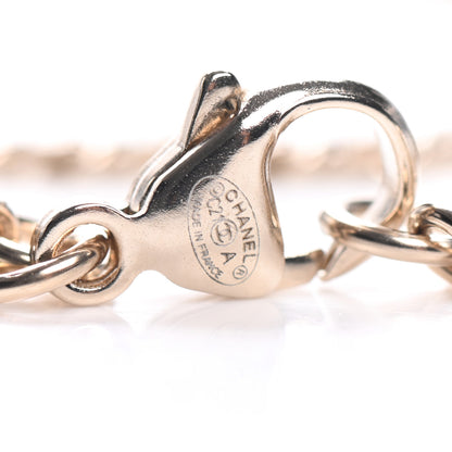 Chanel Crystal Chain CC Necklace Gold 4 of 5