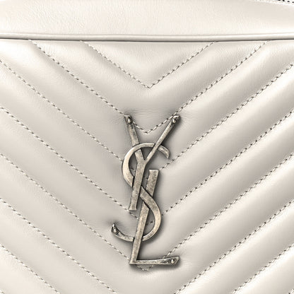 Saint Laurent Calfskin Matelasse Monogram Lou Camera Bag Granite 13 of 14