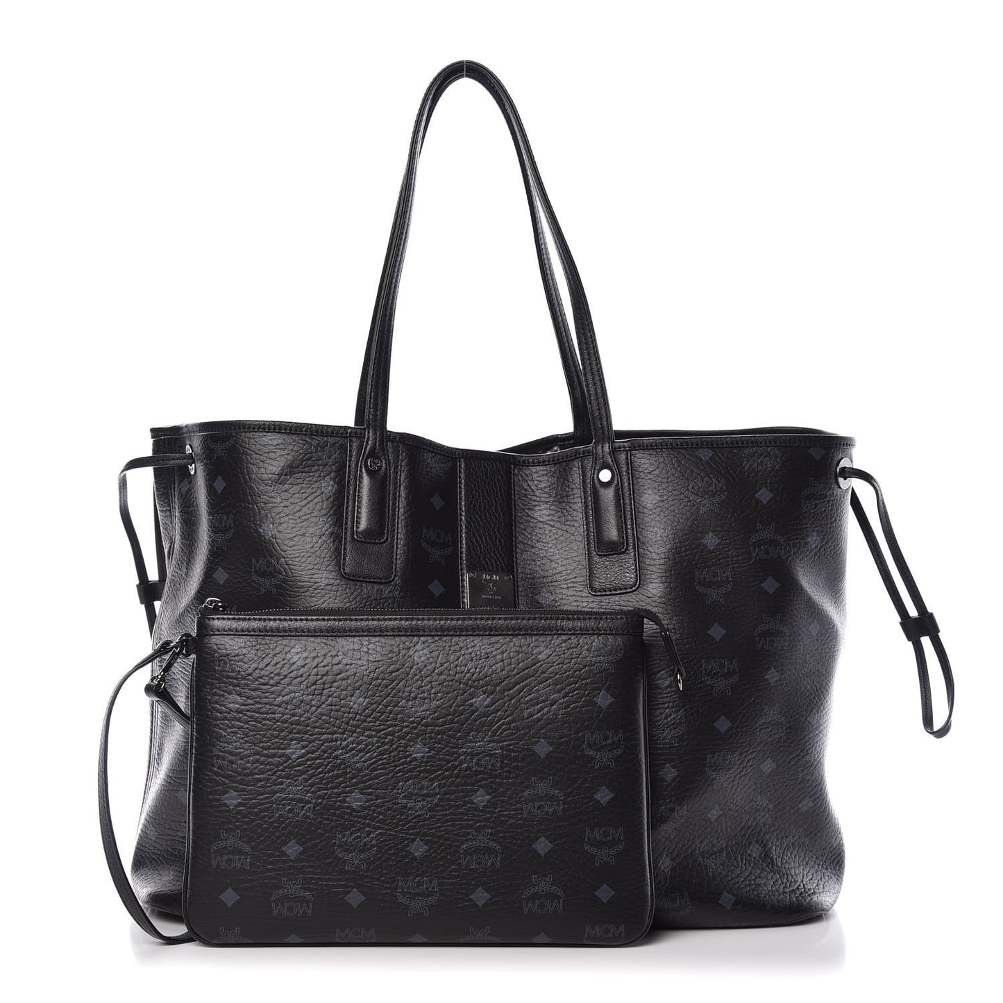Visetos Large Liz Reversible Shopper Tote Black