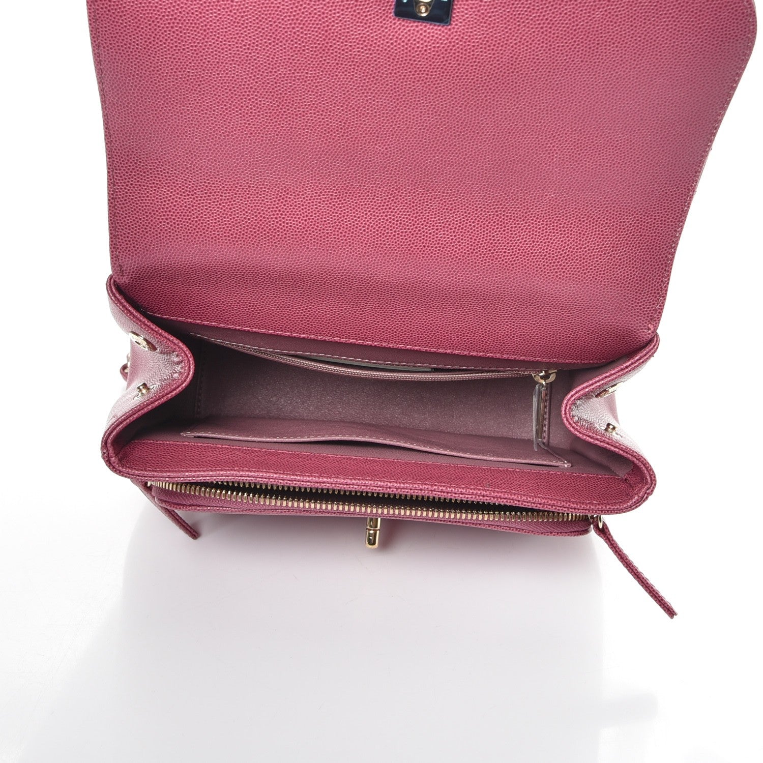 Chanel Caviar Quilted Small Business Affinity Flap Dark Pink 5 of 10