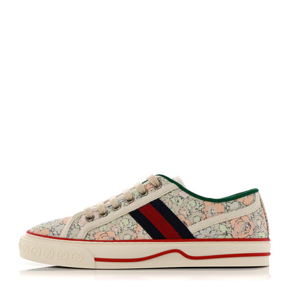 Gucci X LIBERTY OF LONDON Canvas Web Tracy Print Womens 1977 Tennis Sneakers 36.5 Mint Peach Mystic White 1 of 8