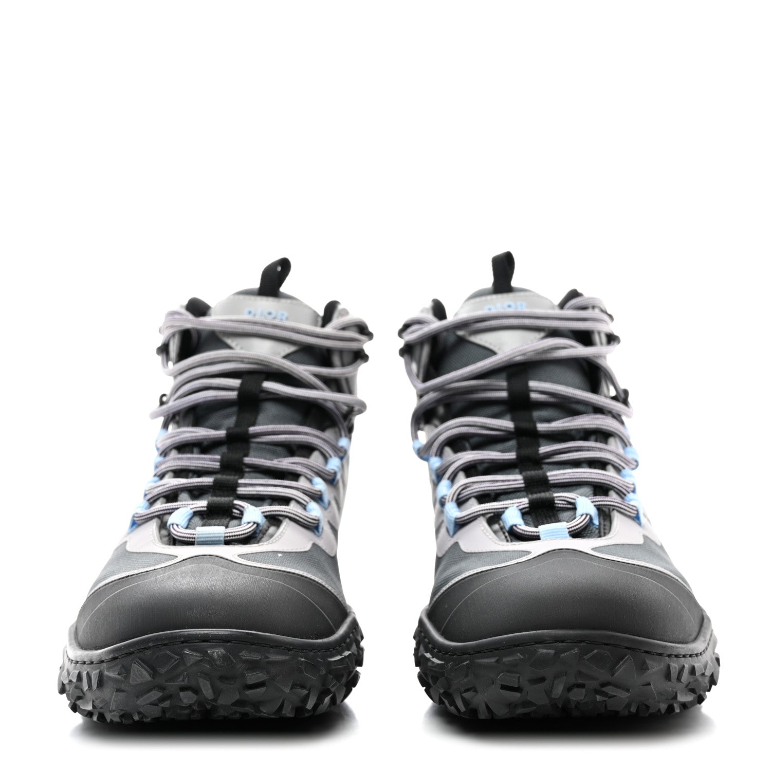 Christian Dior Technical Mesh Mens Diorizon Hiking Boots 41 Dark Grey 2 of 9