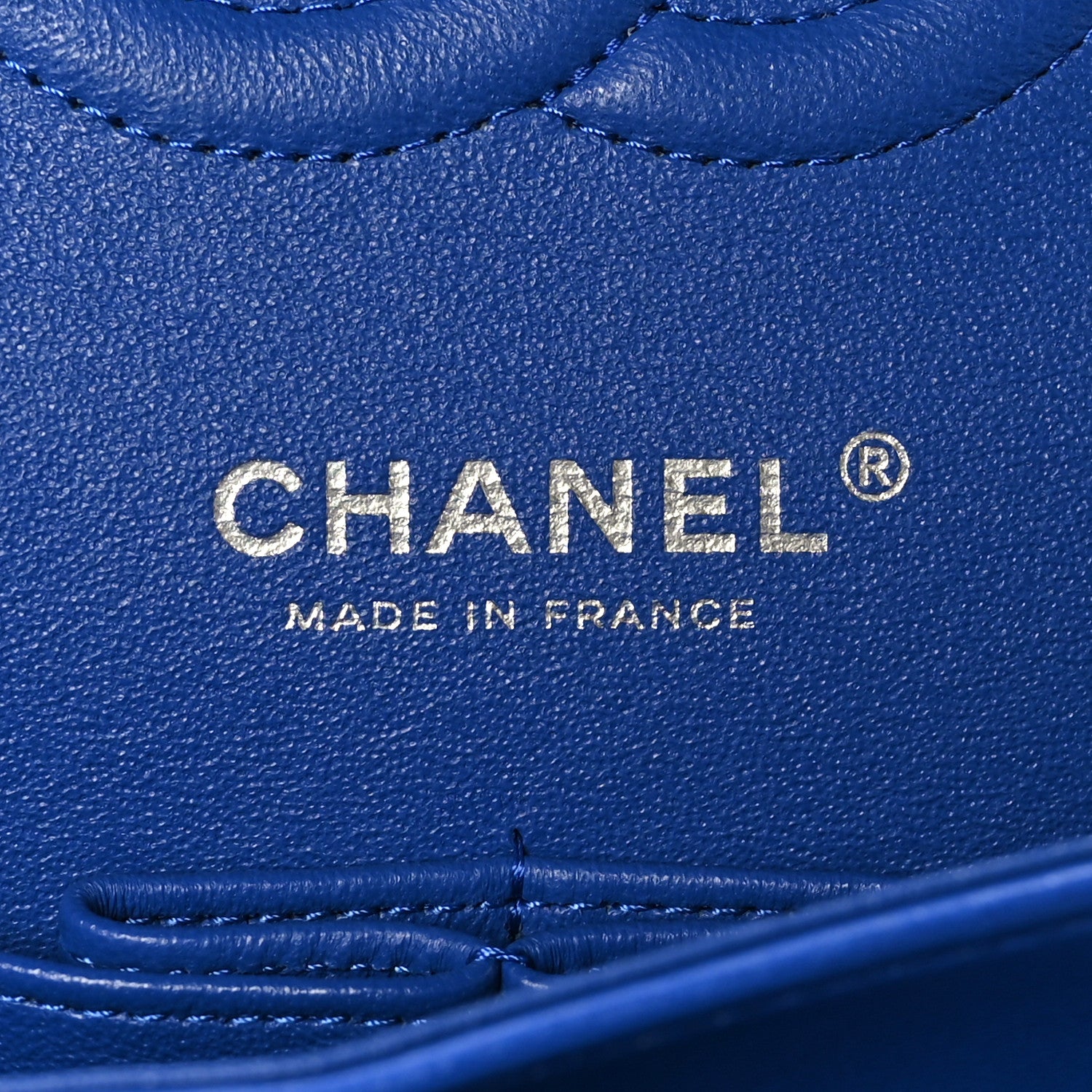Chanel Lambskin Quilted Medium Double Flap Royal Blue 6 of 9