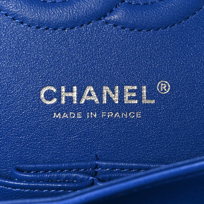 Chanel Lambskin Quilted Medium Double Flap Royal Blue 6 of 9